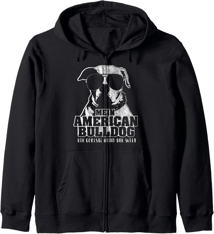 Mein American Bulldog der coolste Hund der Welt Kapuzenjacke