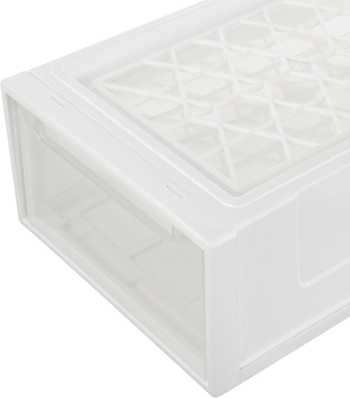 Cetomo 14L*3 Schubladenschrank, Schubladencontainer, 3 Schubladen mit 14 L, durchsichtige Schubladen