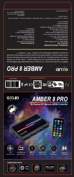 Gelid Solutions Amber 8 Pro steuert bis zu 8 Lüfter, 10 LED-Streifen oder andere adressierbare RGB (