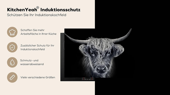 KitchenYeah© Herdabdeckplatte Einteilig Abdeckplatten Cerankochfeld Abdeckung Ceranfeld Herdplattena