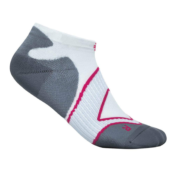 BAUERFEIND Sportsocken Run Performance Low Cut Socks, 1 Paar kurze Laufstrümpfe 35-37 Pink-Weiss, 35