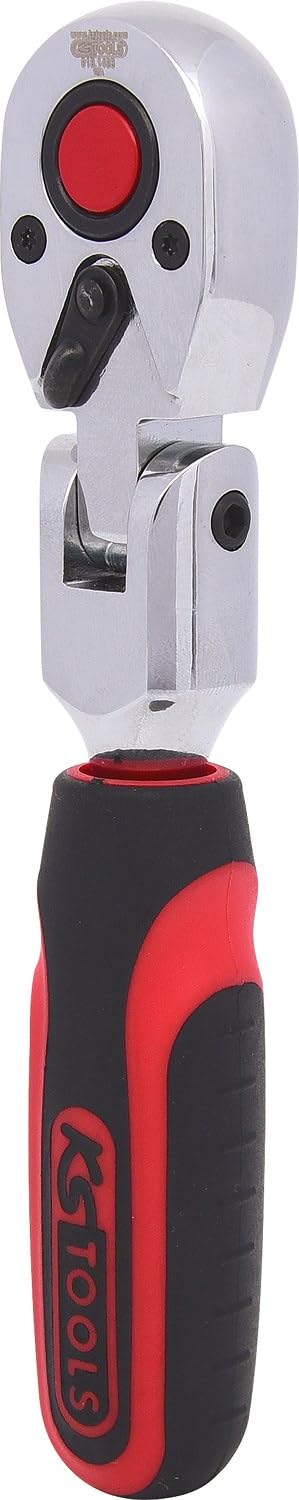 KS Tools 918.1493 1/4" CHROMEplus Gelenk-Umschaltknarre, 72 Zahn