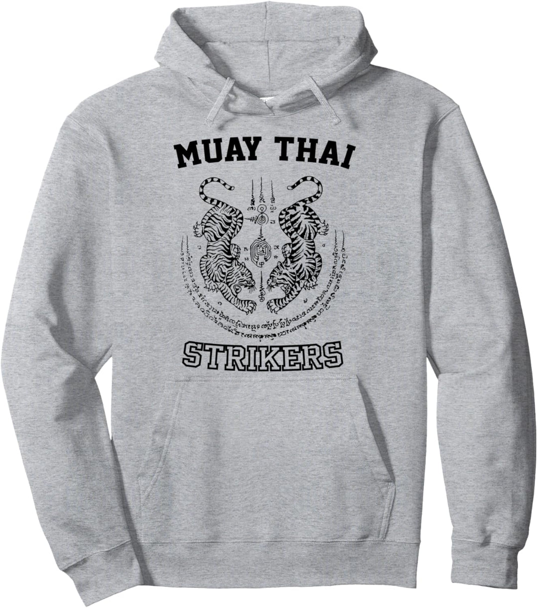 Muay Thai Kickboxen Kämpfer Sak Yant Tiger Pullover Hoodie