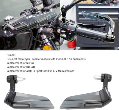 Motorrad-Handschutz, 22 Mm / 7/8 Zoll Dirt Bike Handschutz Aluminiumlegierung Universal für Sport Di