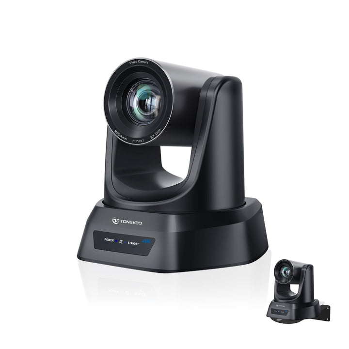 TONGVEO 4K AI PTZ-Kamera mit Auto-Tracking und 20-fachem optischem Zoom, Konferenzkamera mit HDMI/US