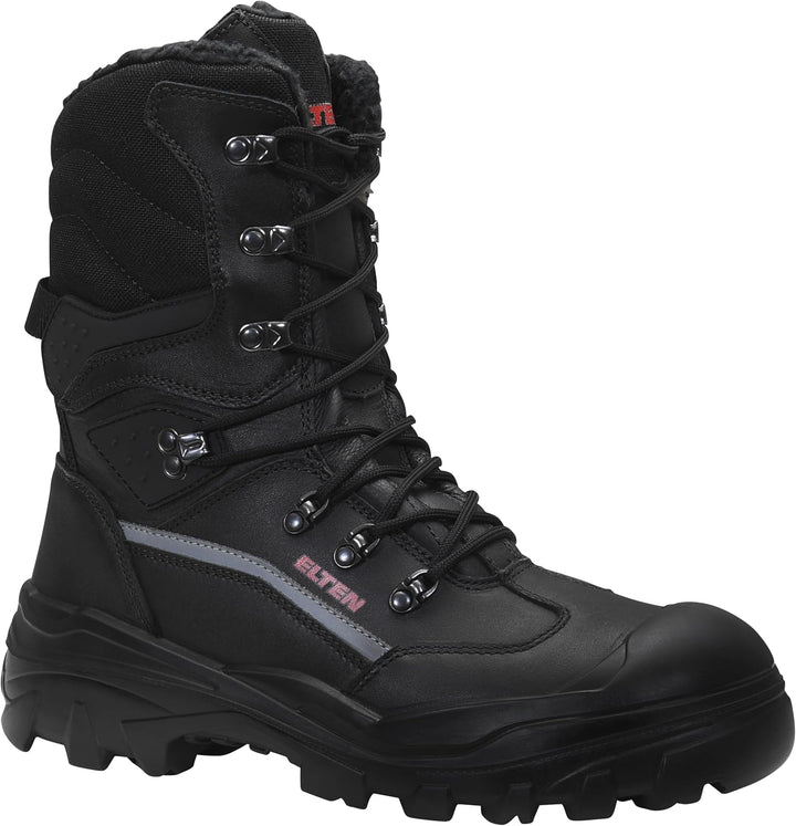 ELTEN Sicherheitsschuhe, Winter ERIC S3 CI, Damen und Herren, Leder/Textil, Stahlkappe, robust, Schw