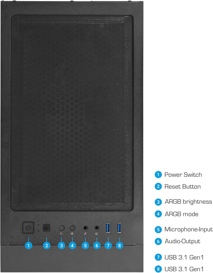 Ankermann Business Office Work Gaming V3 | AMD Ryzen 5 4500 | Nvidia GeForce GTX 1650 4GB | 16GB RAM
