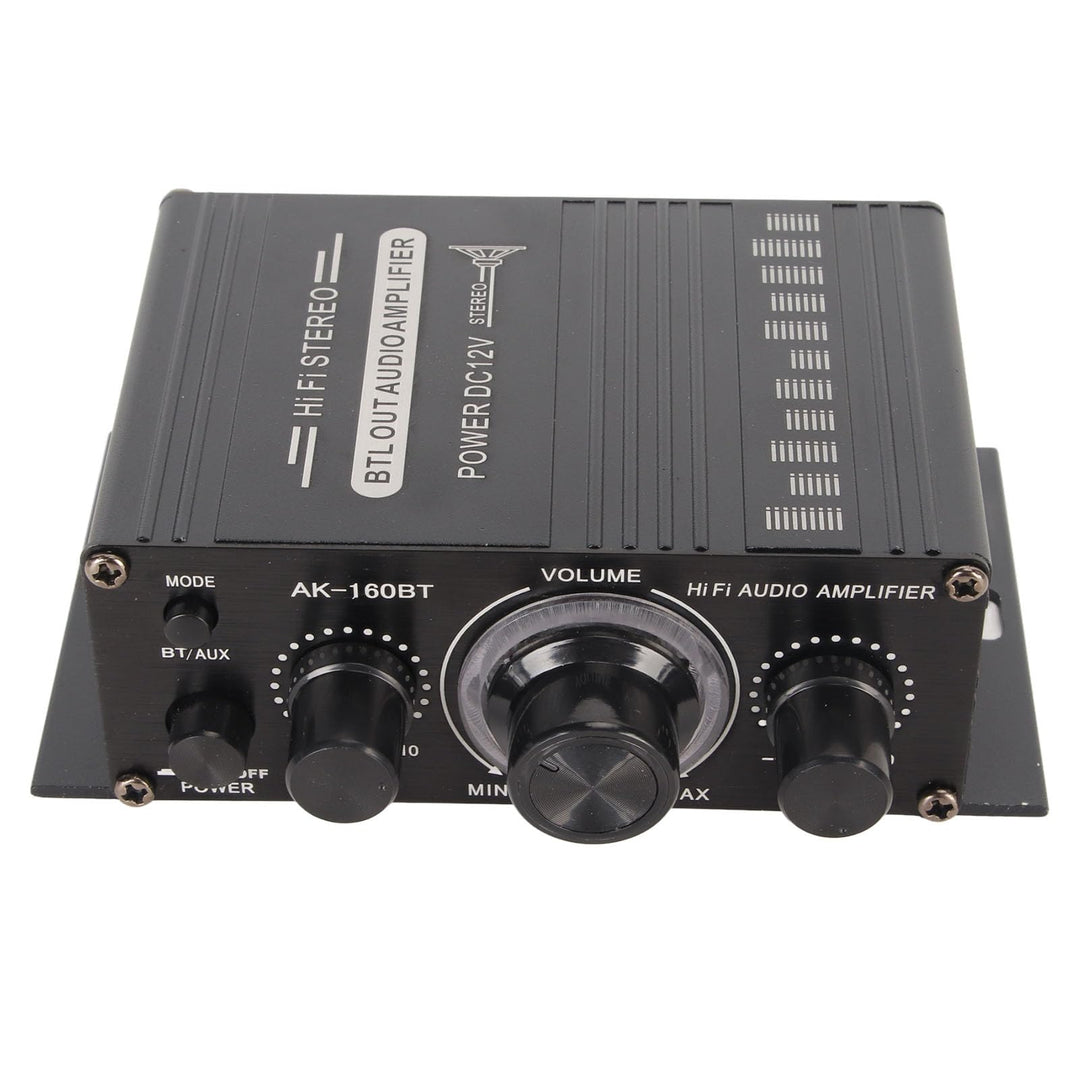 Bewinner AK-160BT Bluetooth 5.0 12 V 2-Kanal-Stereo-Digital-Audioverstärker, 20 Hz Bis 20 kHz Autora