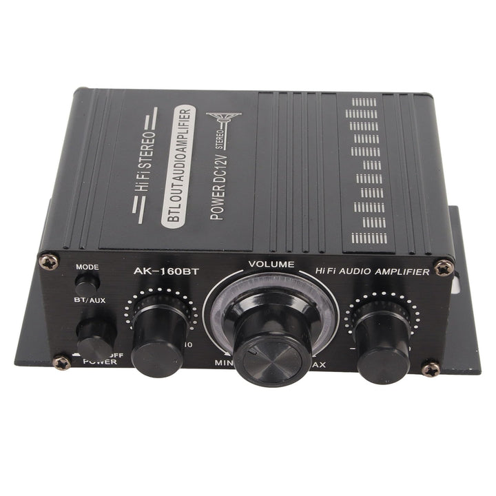 Bewinner AK-160BT Bluetooth 5.0 12 V 2-Kanal-Stereo-Digital-Audioverstärker, 20 Hz Bis 20 kHz Autora