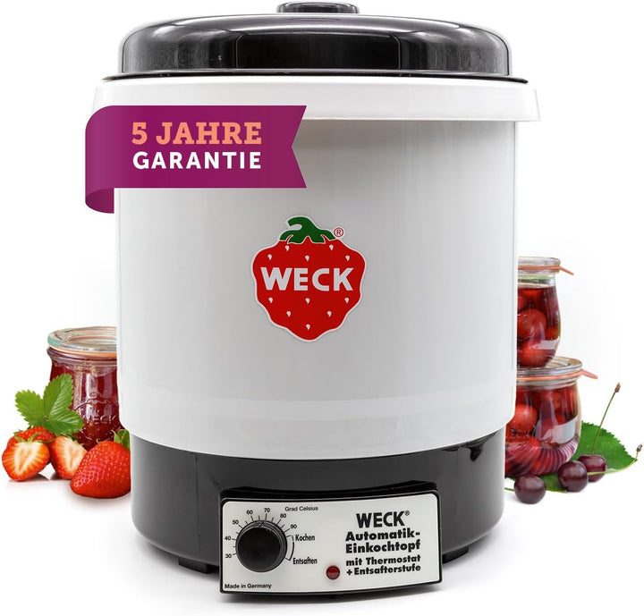 WECK Einkochautomat WAT 34 (Einweckautomat / Einkochtopf aus Kunststoff, Heisswasserspender, Glühwei