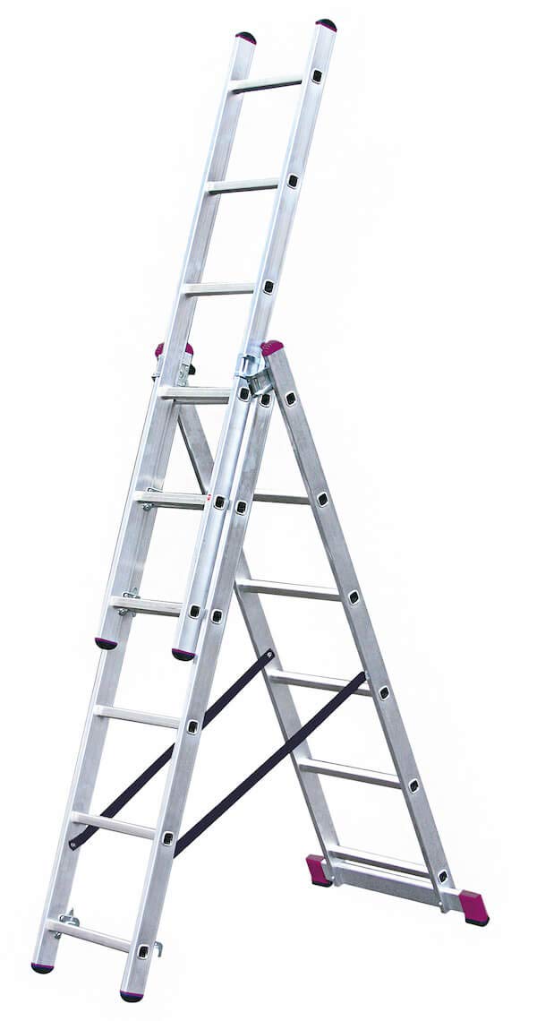 KRAUSE Corda VielzweckLeiter mit Treppenfunktion 3x6 Sprossen, 3x6 Sprossen