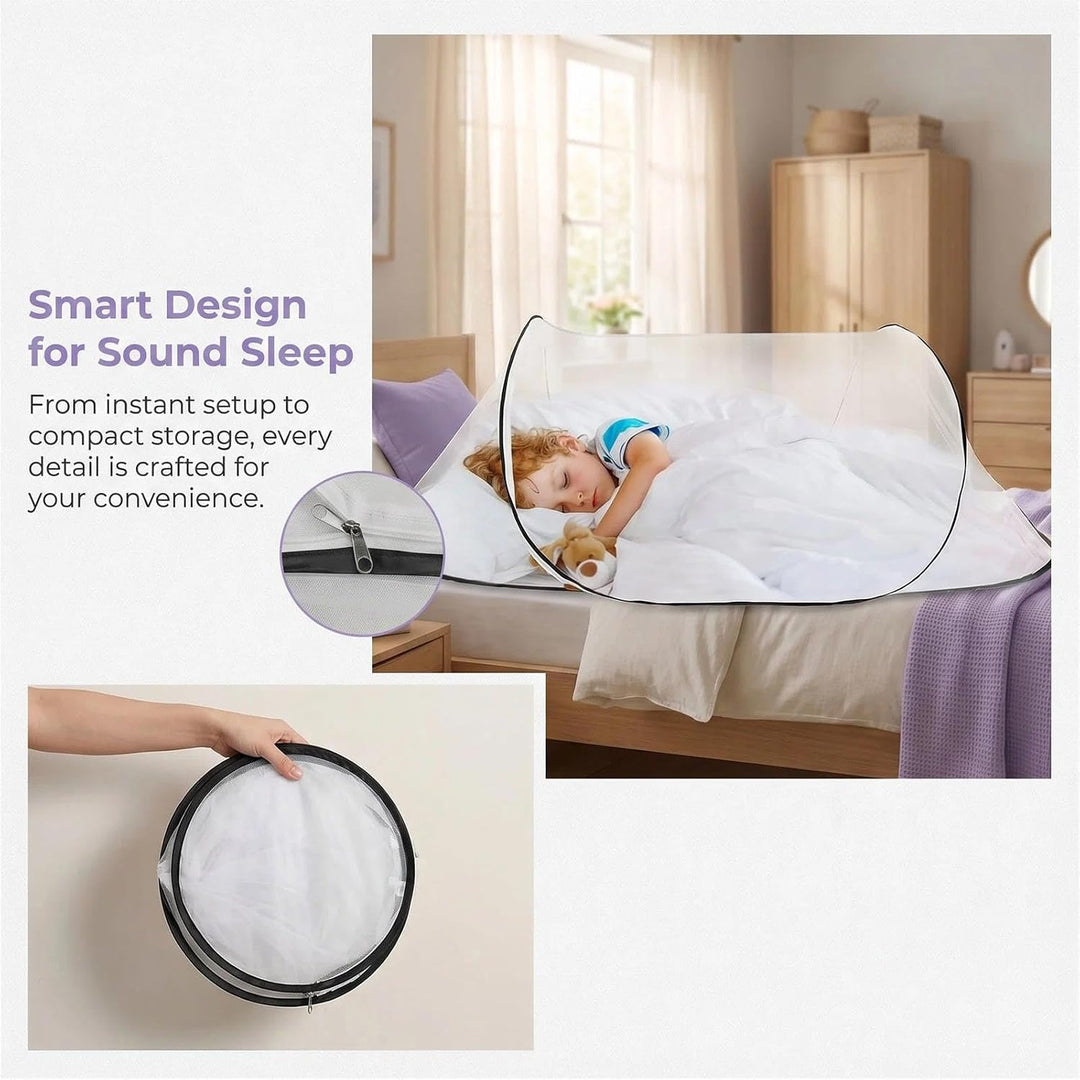 Moskitonetz Reise, Moskitonetz Bett Reise 200 x 80 x 56 cm klappbares Moskitonetz für Einzelbett mit