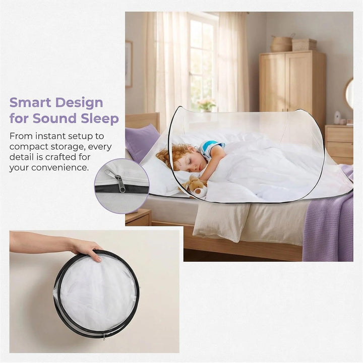 Moskitonetz Reise, Moskitonetz Bett Reise 200 x 80 x 56 cm klappbares Moskitonetz für Einzelbett mit