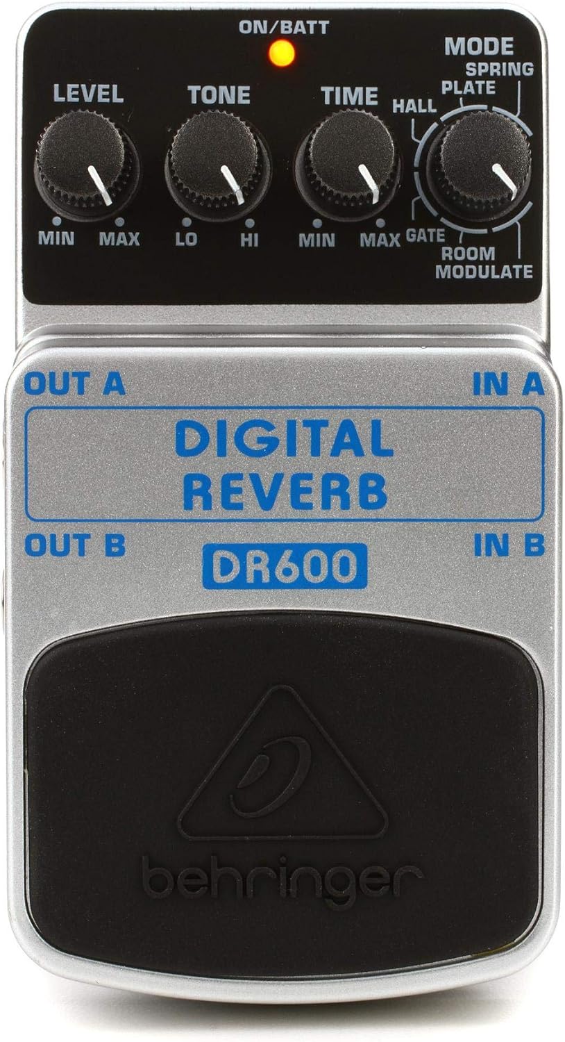 Behringer Digital Reverb DR600 Reverb Effektpedal & Compressor/Sustainer CS400 Ultimatives Dynamik-E