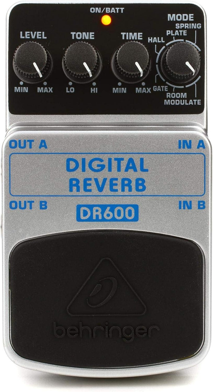 Behringer Digital Reverb DR600 Reverb Effektpedal & Compressor/Sustainer CS400 Ultimatives Dynamik-E