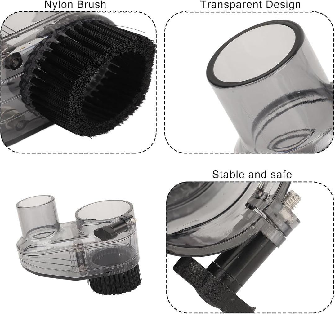 CNC Diameter Router Dust Shoe CNC 52mm Diameter Clear CNC Dust Boot with 38mm Hose Diameter for 52mm