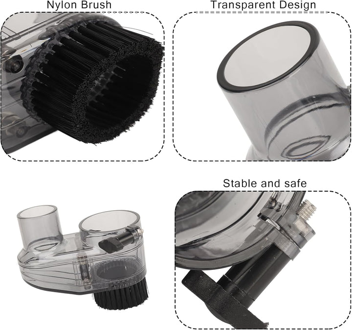 CNC Diameter Router Dust Shoe CNC 52mm Diameter Clear CNC Dust Boot with 38mm Hose Diameter for 52mm