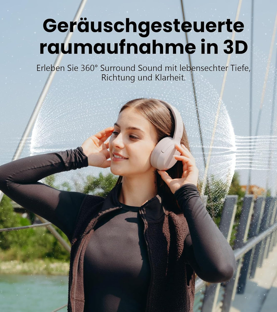 Edifier W820NB Plus Gen 2 Faltbarer Bluetooth V6.1 Over-Ear-Kopfhörer mit -49 dB Geräuschunterdrücku