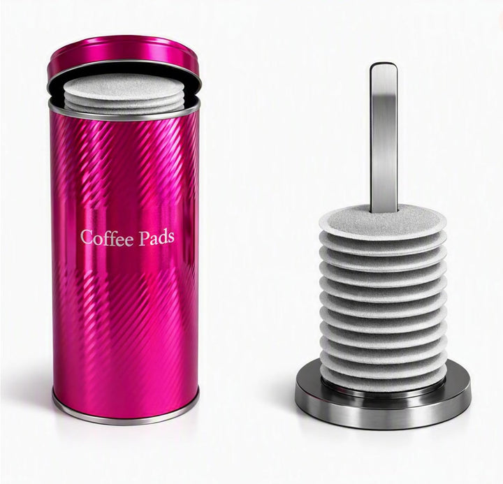 Kaffee-Paddosen Set + plus 4 Padlifter neu aus Edelstahl