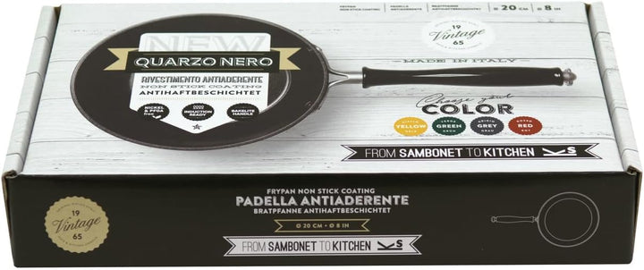 Sambonet 51014Y28 1965 Vintage Quarzo Nero Bratpfanne (Aluminium, Beschichtung: Sonstige Beschichtun
