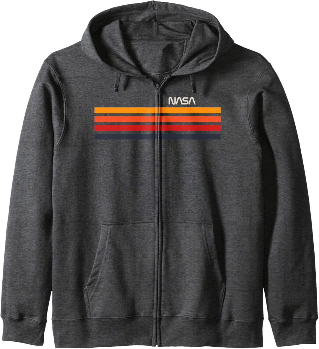 NASA Gradient Stripes Logo Kapuzenjacke