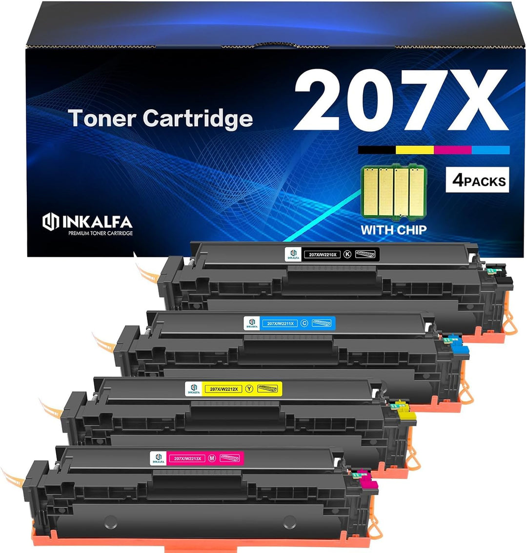 207X 207A Toner Ersatz Kompatible für HP 207X 207A Color Laserjet Pro MFP M283fdw M255dw M282nw M283