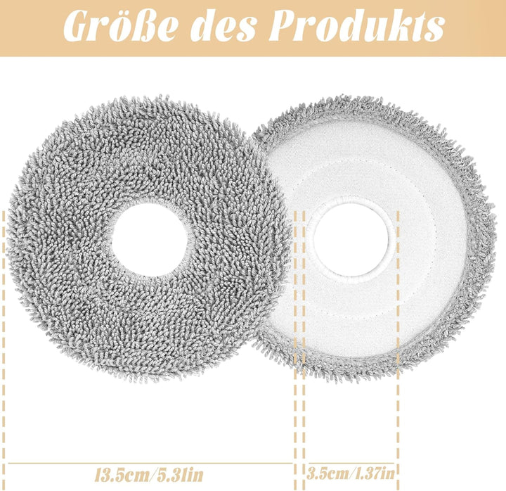 12 Stück Wischtücher für Dreame X50 / X40 / L20 Ultra Complete,L50 / L40 / X30 / L10 / L10s Pro Ultr