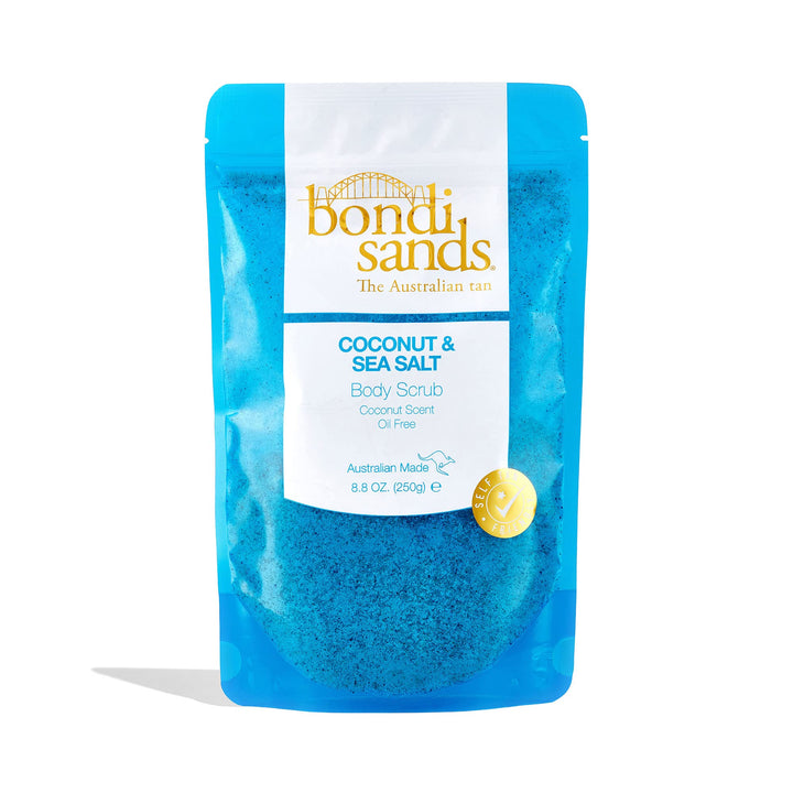 BONDI SANDS Coconut & Sea Salt Scrub | Ölfreie Formel Peelt sanft + entfernt Unreinheiten mit Kokosn