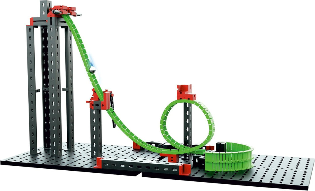 fischertechnik 536621 Kugelbahn Dynamic L2 – Bausatz für Kinder ab 9 Jahren, Lernspielzeug mit Motor