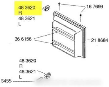 Scharnier für Kühlschrank Gaggenau – 00483620