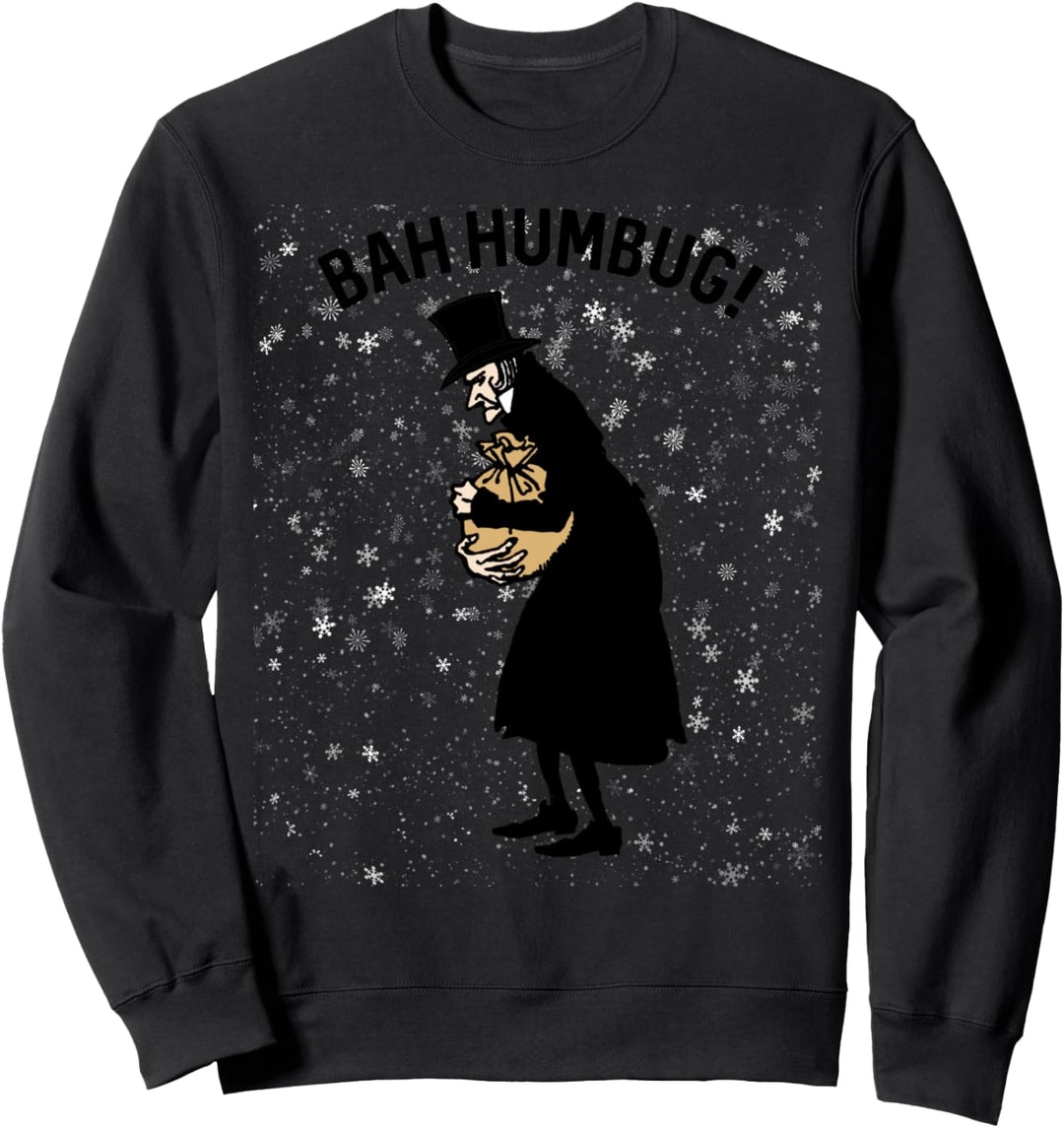 Retro Weihnachten Scrooge Bah Humbug Shirt-Weihnachten Sweatshirt