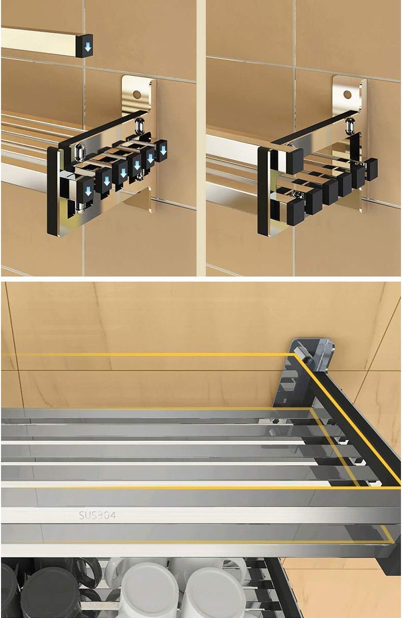 Hestiyaa Besteckkasten Gewürzregal Edelstahl Gewürzregale aus Metall Für Gewürze als Küchenablage Sc