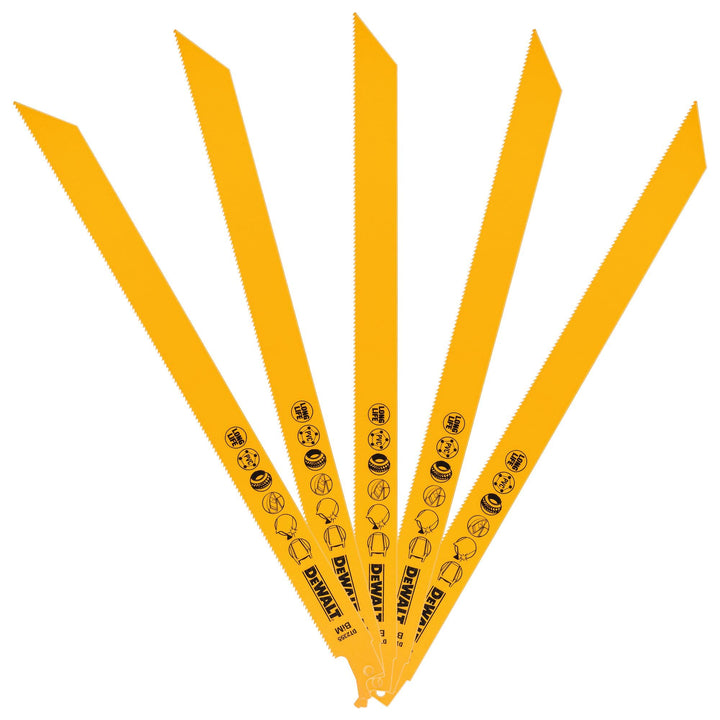 DeWalt DT2355-QZ Saebelsaegeblatt BIM Uni 305mm 5Stk
