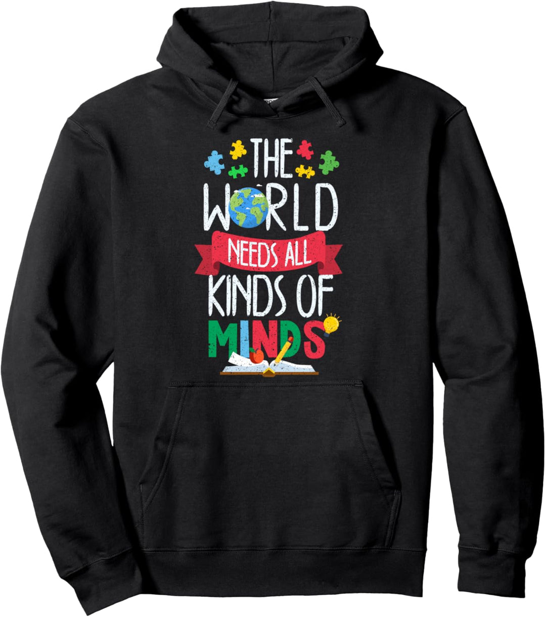 Autismus-Bewusstsein Geschenk Die Welt braucht alle Arten v Pullover Hoodie