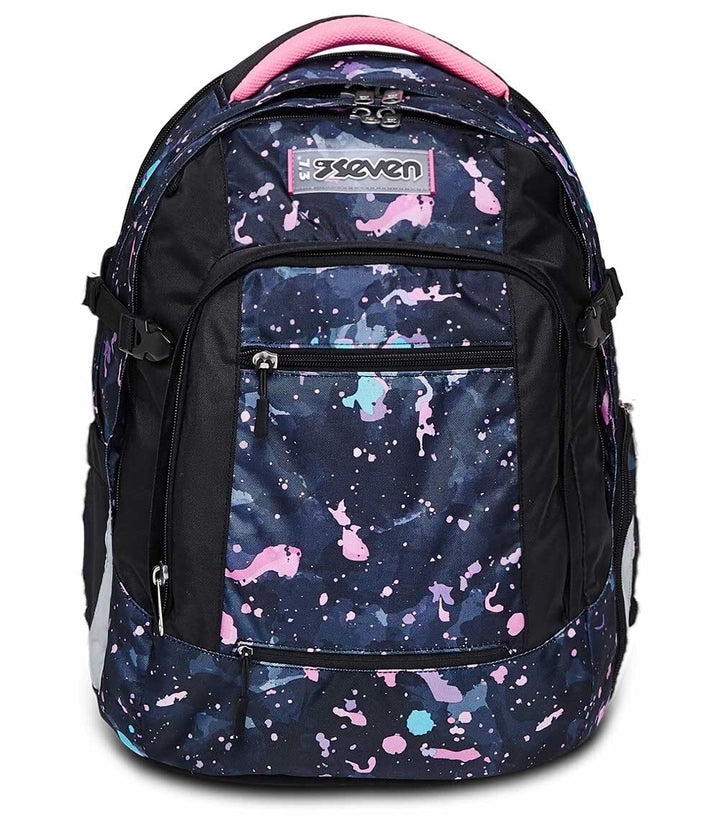 SEVEN Schulrucksack: ergonomisch & erweiterbar, mit mehreren Fächern, Schulranzen für Mädchen&Jungen