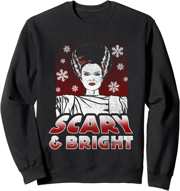 Universal Monsters Christmas Scary & Bright Bride Sweatshirt