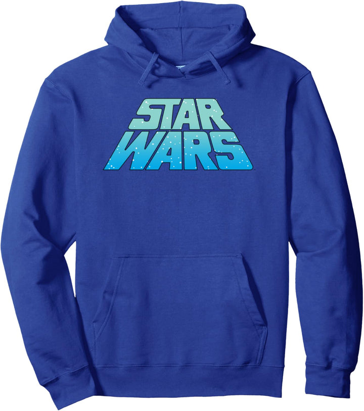 Star Wars Slanted Logo With Stars Pullover Hoodie