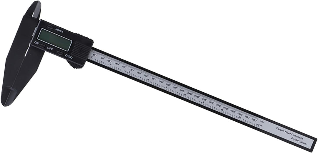 Fafeicy Digitaler elektronischer Messschieber, Carbonlineal, mit langem Kiefer, zum Messen magnetisc