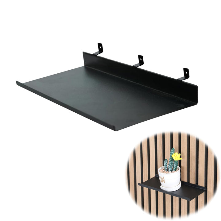 Regal für Akustikpaneele, 25×10cm Schwebende Hängeregal Slatwall Regale Metall Wandregale Akustikpan