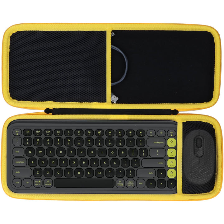Lebakort Hart Schutz Hülle Etui für Logitech POP ICON Combo -Tastatur-Maus-Set Grafit POP ICON Combo