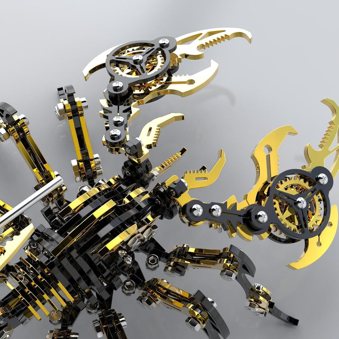 Bunte 3D Metall Puzzle Skorpion für Erwachsene, DIY 3D Metall Mechanisches Modell Erwachsener mit We