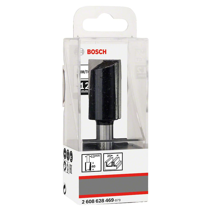 Bosch Professional Zubehör 2608628469 Nutfräser 12 mm, D1 25 mm, L 40 mm, G 81 mm Ø 25 mm 12 mm L 40