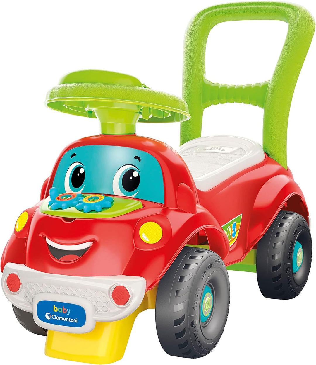 Baby Clementoni 3 in 1 Rutschfahrzeug - Rutschauto für Kleinkinder ab 1 Jahr - Fahrbares Spielzeugau