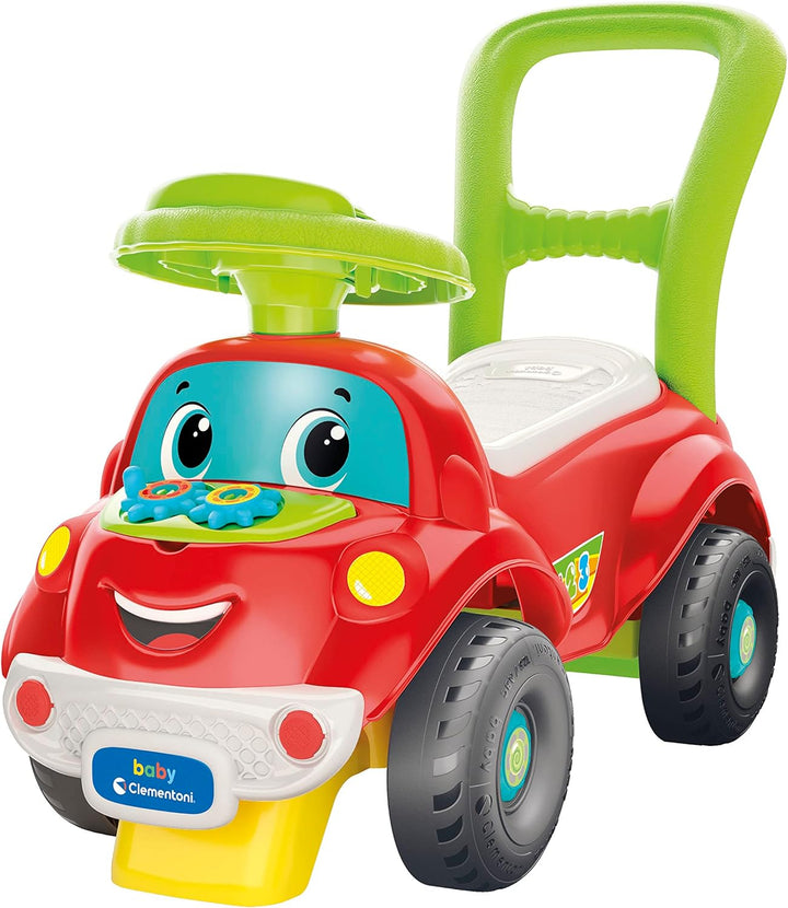 Baby Clementoni 3 in 1 Rutschfahrzeug - Rutschauto für Kleinkinder ab 1 Jahr - Fahrbares Spielzeugau