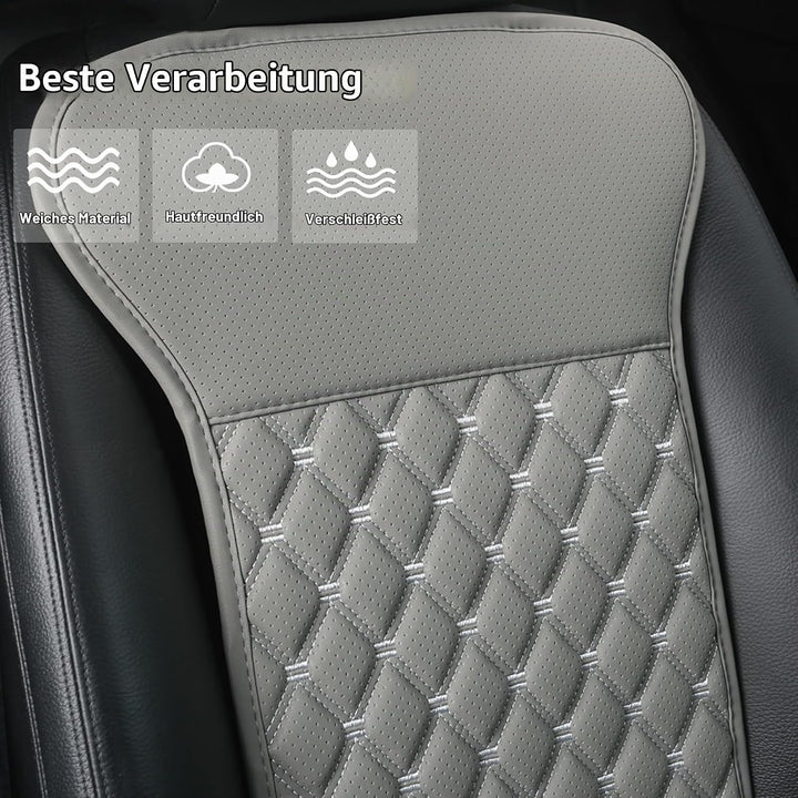 Black Panther 1 Paar Luxus Sitzauflagen Auto mit Rückenlehne Autozubehör Geeignet für Vier Jahreszei