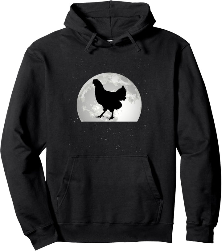 Hühner Mond Huhn Pullover Hoodie