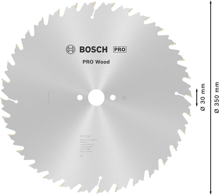 Bosch Professional 1x Kreissägeblatt Speedline Wood (für Holz, Sägeblatt Ø 350 x 30 x 3,5 mm, 32 Zäh