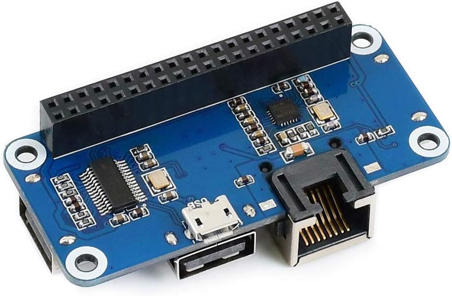 Ethernet/USB HUB HAT for Raspberry Pi 3 B+/3 B/2 B/Zero/Zero W/Zero WH/Zero 2 W Expansion Board, 1x