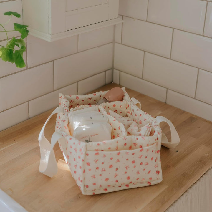 Elodie Details Diaper Caddy Organizer, Windel Organizer Tragbar mit Herausnehmbaren Fächern, Wickelt