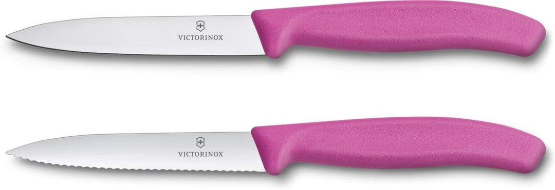 Victorinox Swiss Classic, Tomaten- und Gemüsemesser-Set, 2teilig, Extra Scharfe Klinge, Kunststoffgr